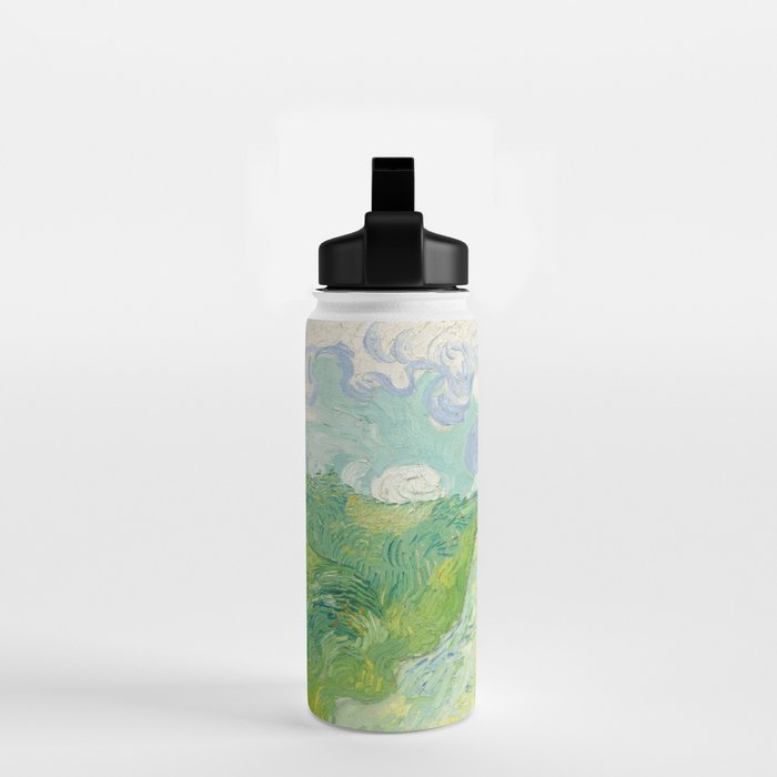 Green Wheat Fields, Auvers, 1890, Vincent van Gogh Water Bottle Gallery Image 2