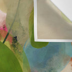 pink summer roses 1 triptych abstract  Wall Tapestry Gallery Image 3