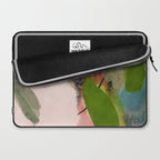 pink summer roses 1 triptych abstract  Laptop Sleeve Gallery Image 2