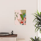 pink summer roses 1 triptych abstract  Poster Gallery Image 2