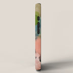 pink summer roses 1 triptych abstract  iPhone Case Gallery Image 2