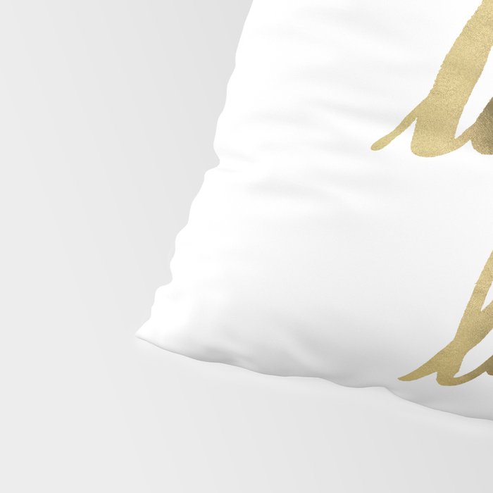 Lady Luck - Gold Ink Pillow Sham Gallery Image 4
