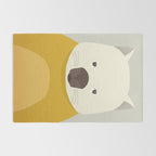 Whimsy Wombat, Animal Portrait Rug Gallery Image 2