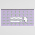 Lilac and Sage Shapes Desk Mat Gallery Image 1