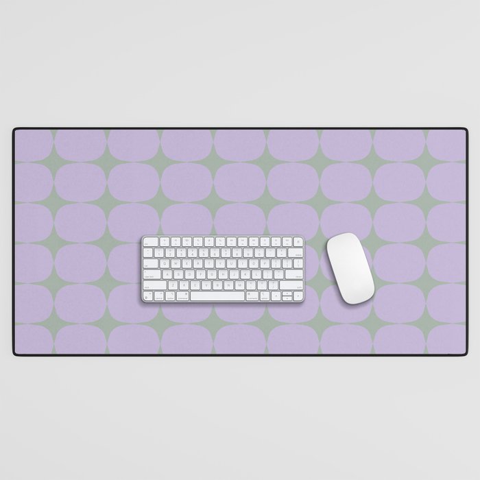Lilac and Sage Shapes Desk Mat Gallery Image 1