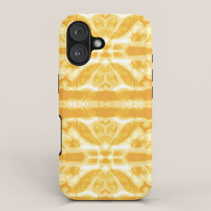 Yellow Tie Dye Twos iPhone Case Gallery Image 1