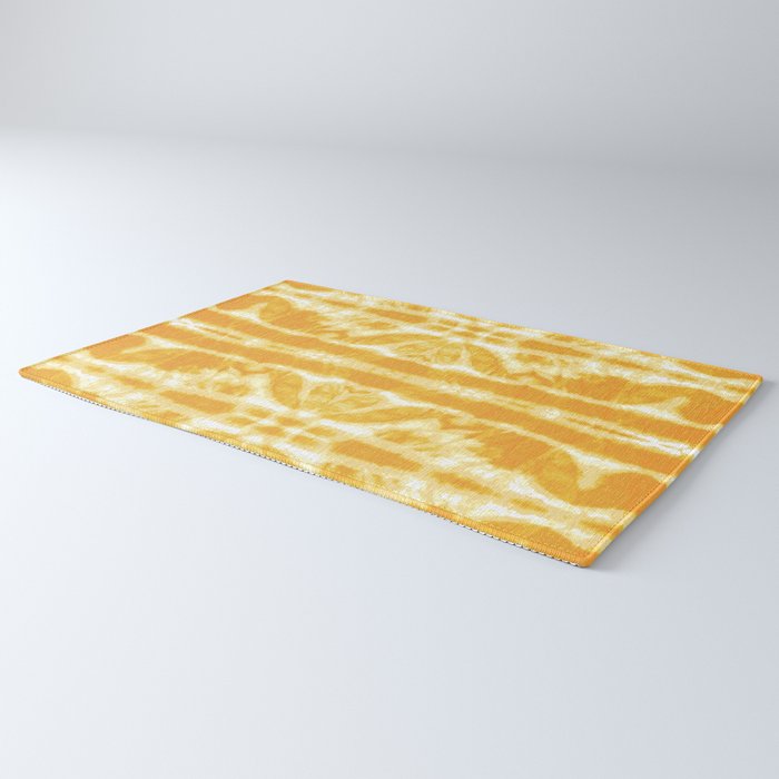Yellow Tie Dye Twos Rug Gallery Image 3