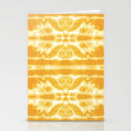 Yellow Tie Dye Twos Stationery Card Gallery Image 2