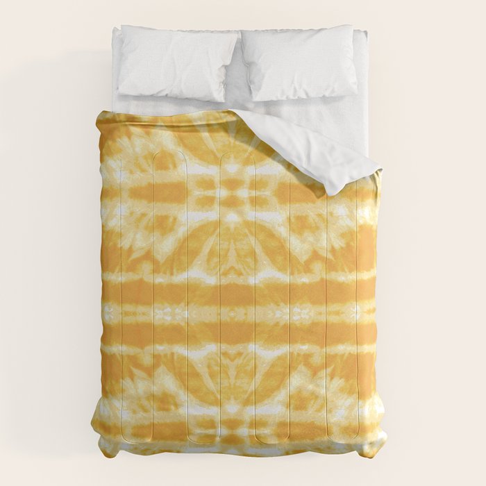 Yellow Tie Dye Twos Comforter Gallery Image 6