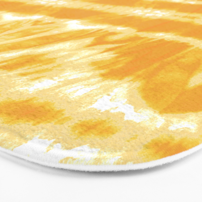 Yellow Tie Dye Twos Bath Mat Gallery Image 3