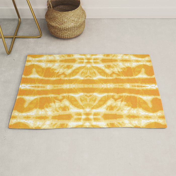 Yellow Tie Dye Twos Rug Gallery Image 1