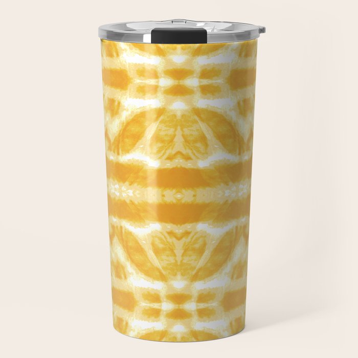 Yellow Tie Dye Twos Travel Mug Gallery Image 1