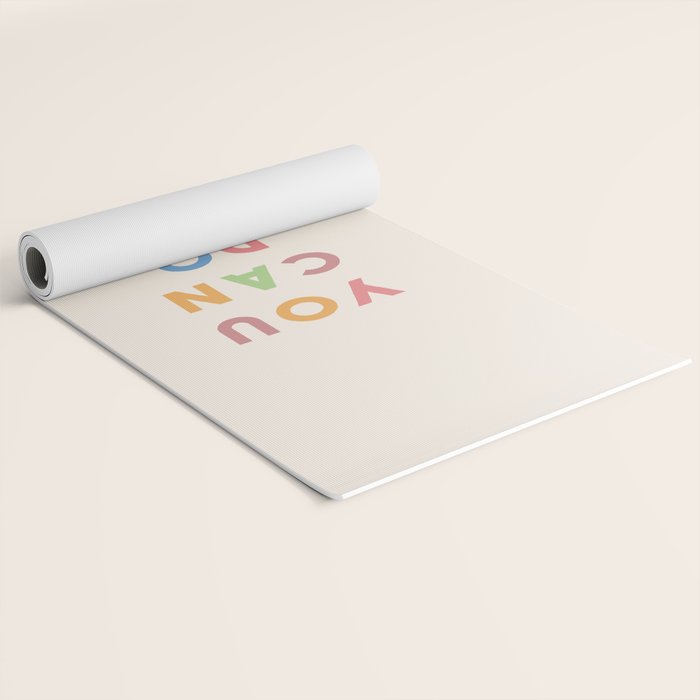 You Can Do Hard Things Yoga Mat Gallery Image 2
