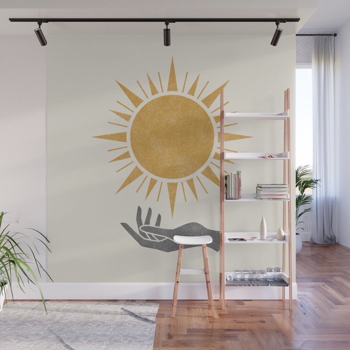Sunburst Hand Wall Mural Gallery Image 1