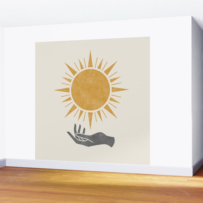 Sunburst Hand Wall Mural Gallery Image 2