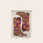 Cowgirl Boots - Fuchsia & Orange Wall Hanging Gallery Image 1