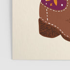 Cowgirl Boots - Fuchsia & Orange Poster Gallery Image 3