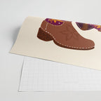 Cowgirl Boots - Fuchsia & Orange Wrapping Paper Gallery Image 2