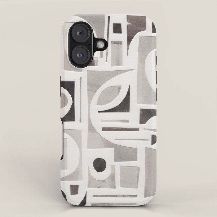 Monochrome Collage iPhone Case Gallery Image 1