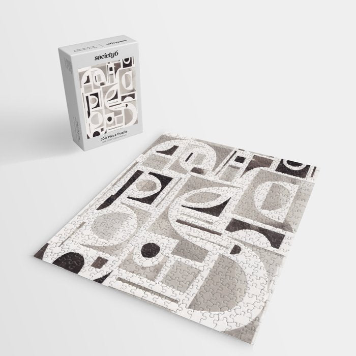 Monochrome Collage Jigsaw Puzzle Gallery Image 2