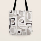 Monochrome Collage Tote Bag Gallery Image 1