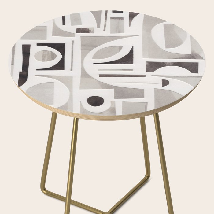 Monochrome Collage Side Table Gallery Image 2