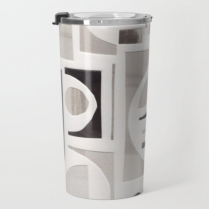 Monochrome Collage Travel Mug Gallery Image 3