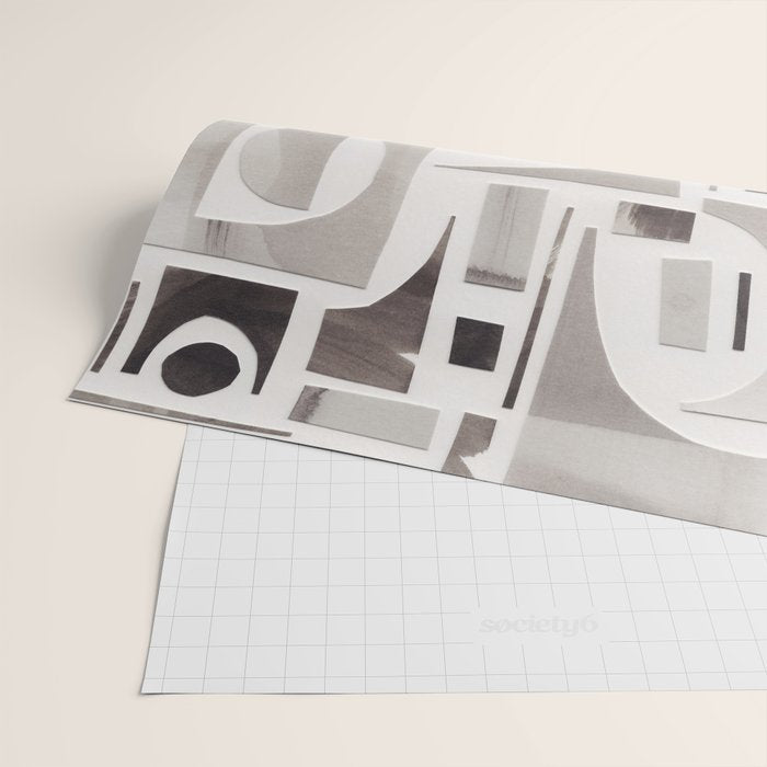 Monochrome Collage Wrapping Paper Gallery Image 2