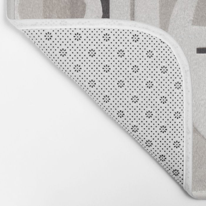 Monochrome Collage Bath Mat Gallery Image 2