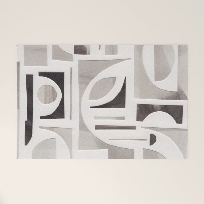 Monochrome Collage Welcome Mat Gallery Image 1