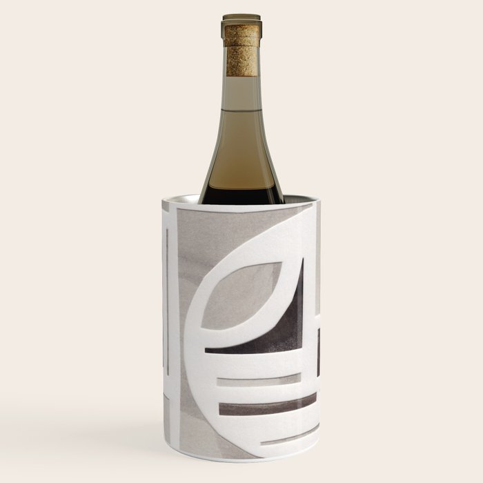 Monochrome Collage Wine Chiller Gallery Image 1
