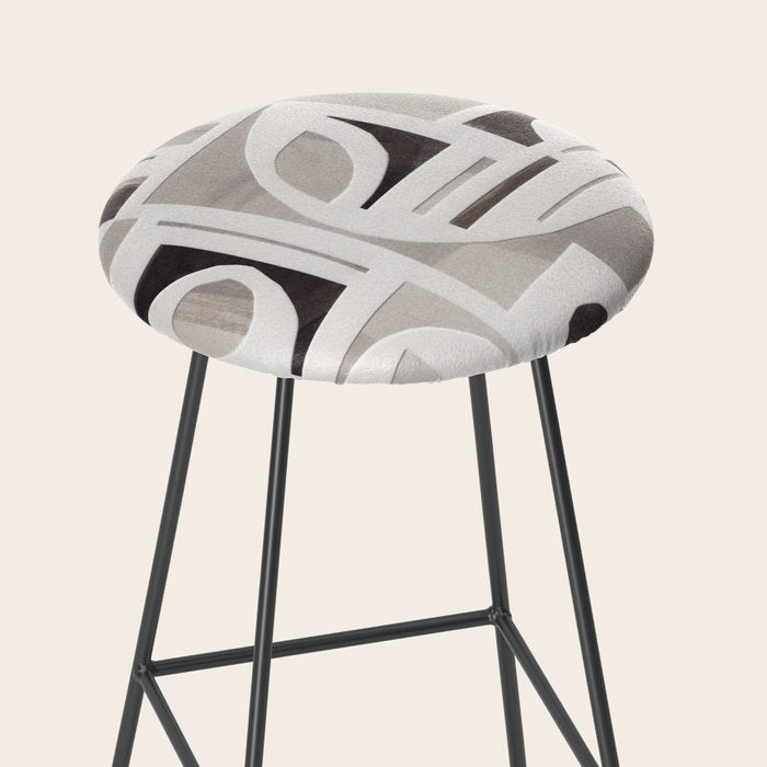 Monochrome Collage Stool Gallery Image 2
