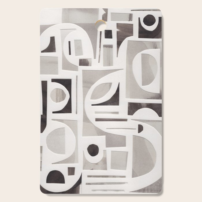 Monochrome Collage Cutting Board Gallery Image 1