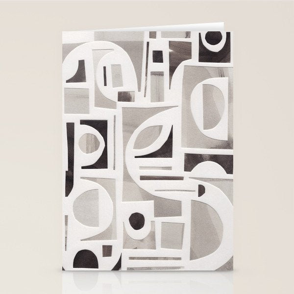 Monochrome Collage Stationery Card Gallery Image 2