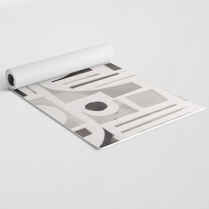 Monochrome Collage Yoga Mat Gallery Image 2