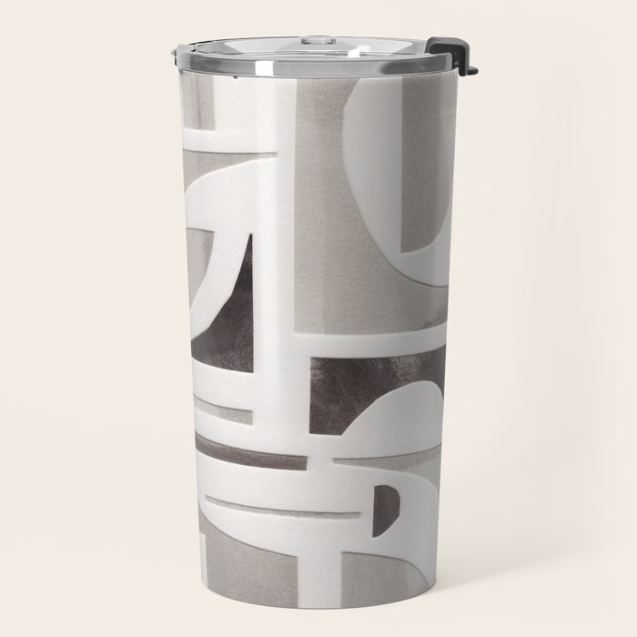 Monochrome Collage Travel Mug Gallery Image 2