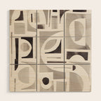 Monochrome Collage Wood Wall Art Gallery Image 1