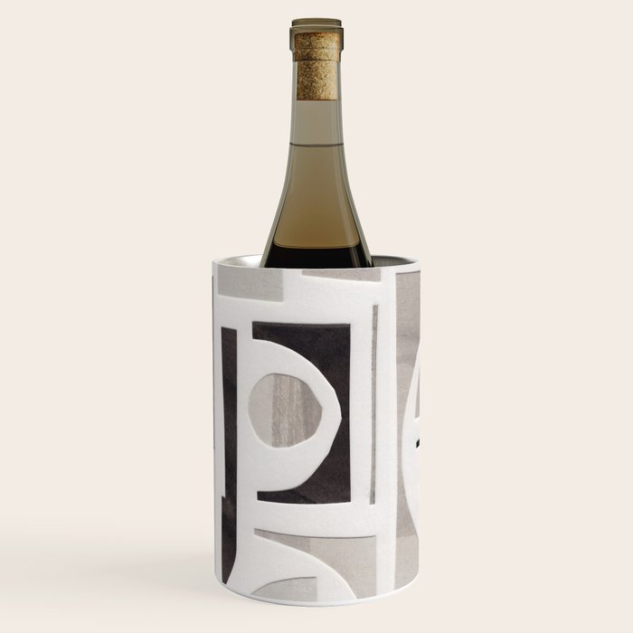 Monochrome Collage Wine Chiller Gallery Image 2