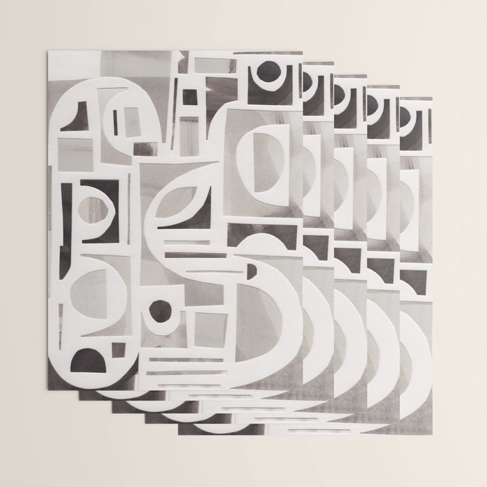 Monochrome Collage Wrapping Paper Gallery Image 3