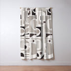 Monochrome Collage Window Curtain Gallery Image 3