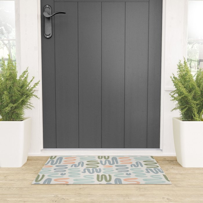 Coastal Squiggles Welcome Mat Gallery Image 3