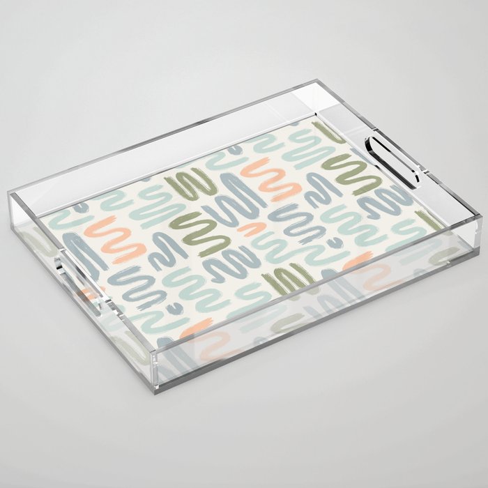 Coastal Squiggles Acrylic Tray Gallery Image 1