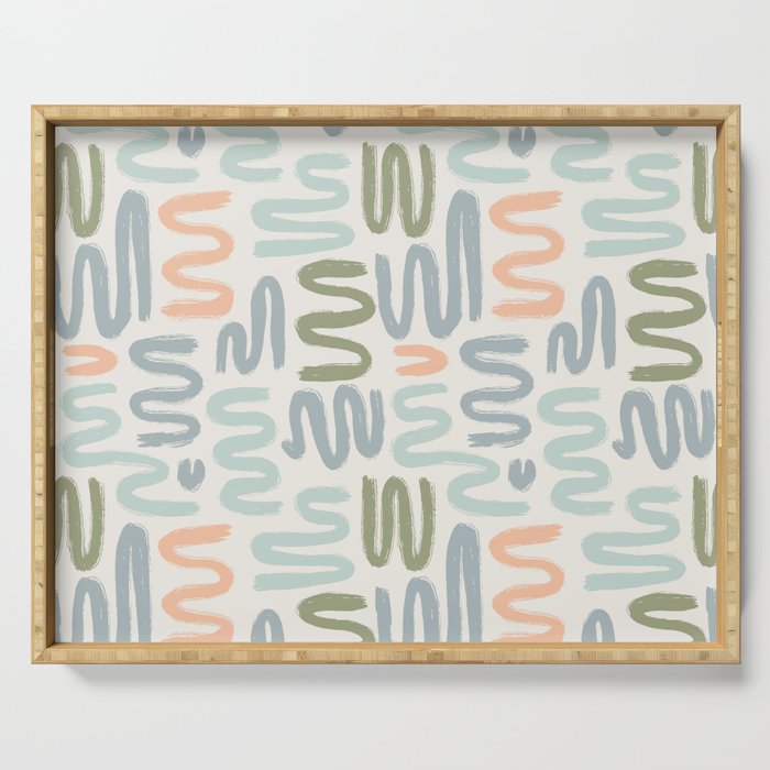 Coastal Squiggles Serving Tray Gallery Image 1
