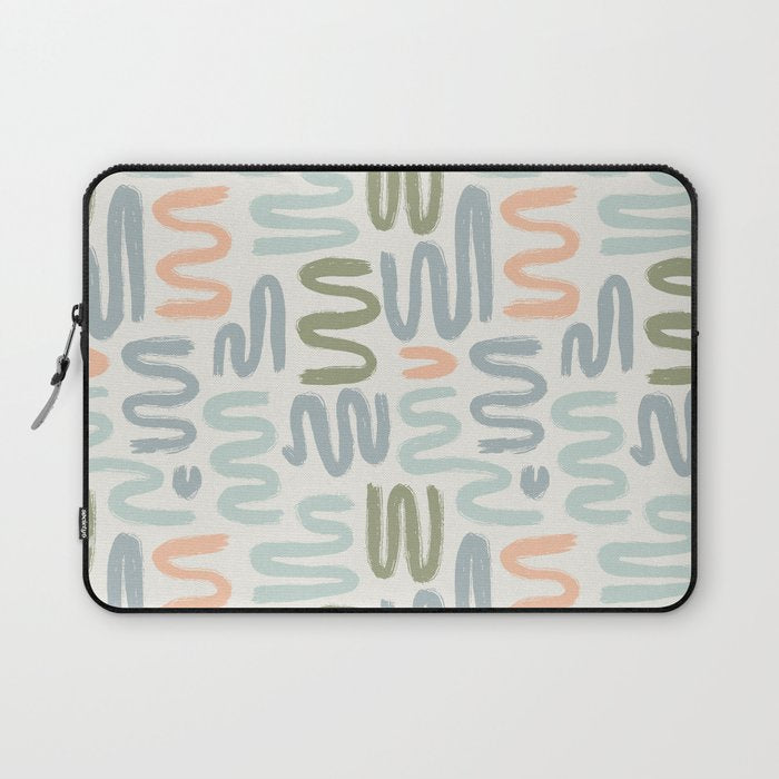 Coastal Squiggles Laptop Sleeve Gallery Image 1