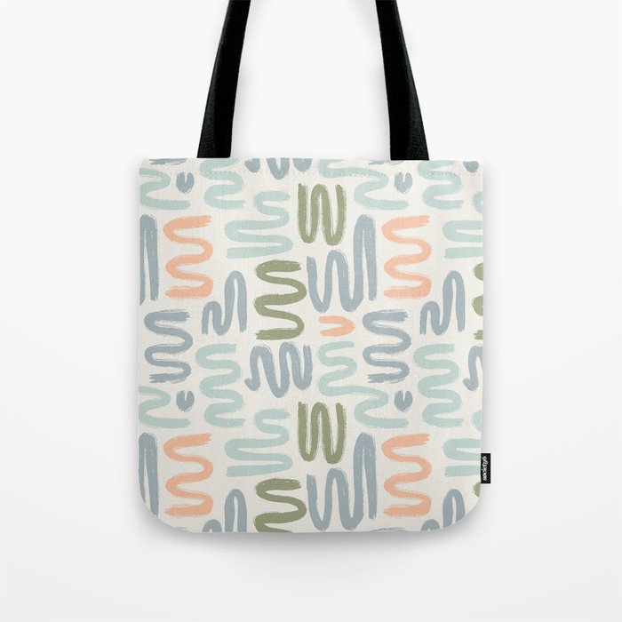 Coastal Squiggles Tote Bag Gallery Image 1