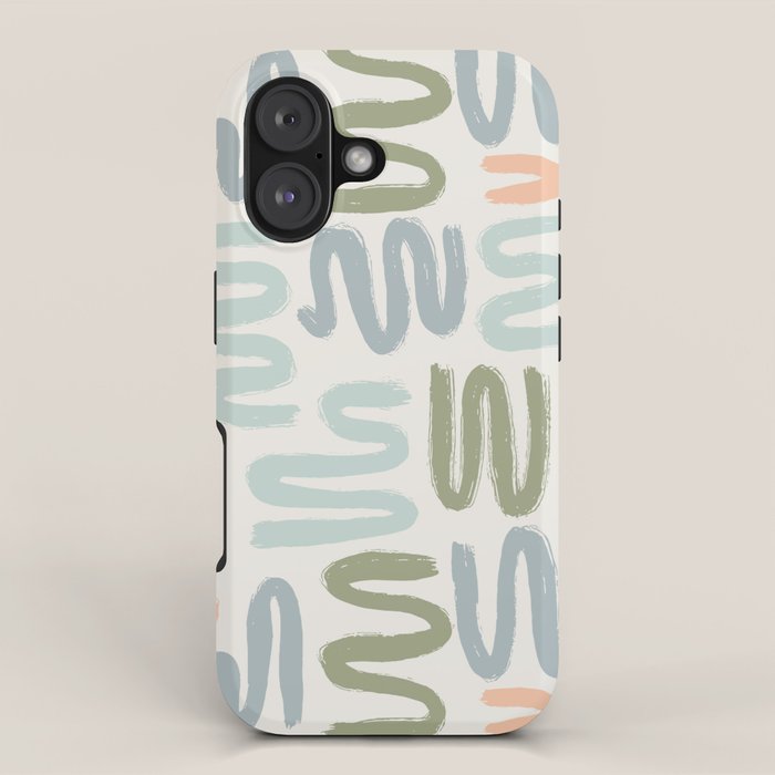 Coastal Squiggles iPhone Case Gallery Image 1