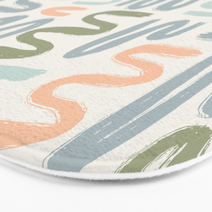 Coastal Squiggles Bath Mat Gallery Image 3