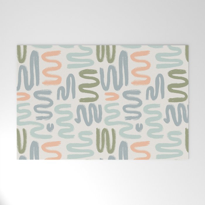 Coastal Squiggles Welcome Mat Gallery Image 1