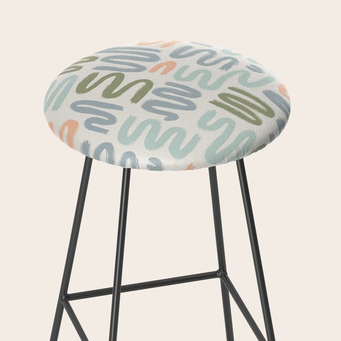 Coastal Squiggles Stool Gallery Image 2