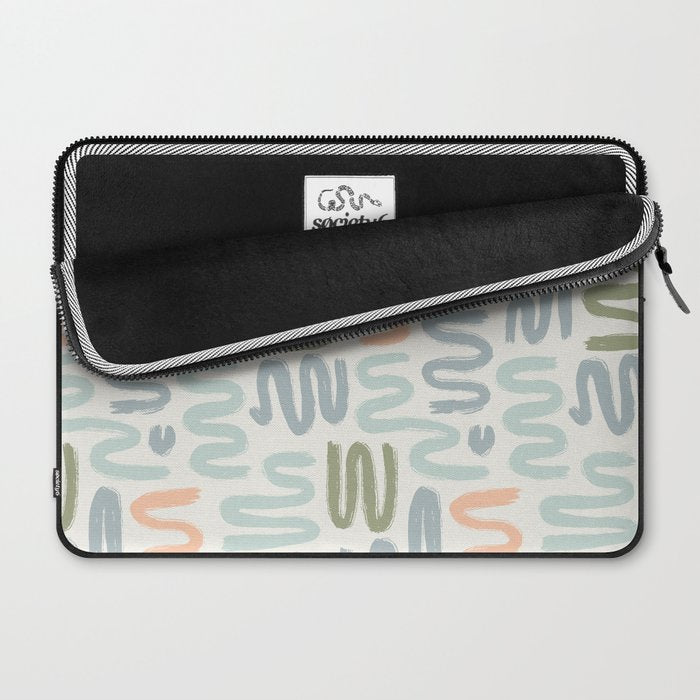 Coastal Squiggles Laptop Sleeve Gallery Image 2